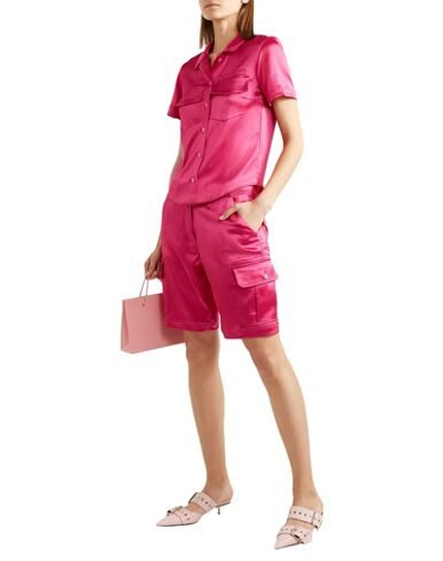 Shop Sies Marjan Woman Shirt Fuchsia Size 10 Triacetate, Polyester In Pink