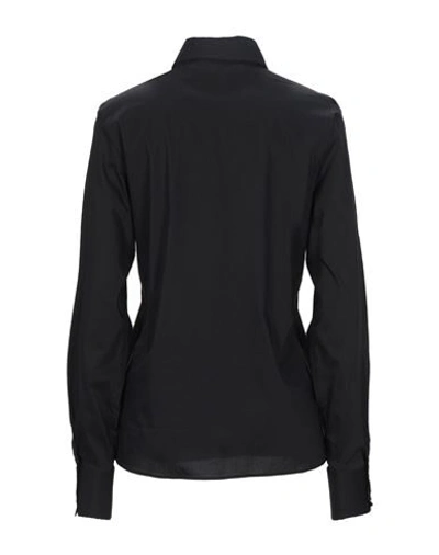 Shop Frankie Morello Woman Shirt Black Size S Cotton, Polyamide, Elastane