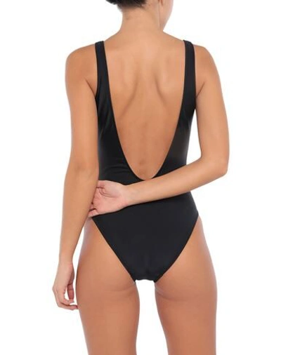 Shop Moschino Woman One-piece Swimsuit Black Size 6 Polyamide, Elastane