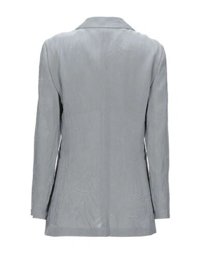 Emporio Armani Woman Blazer Grey Size 8 Viscose In Grey