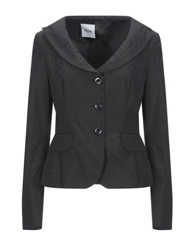 Shop Moschino Cheap And Chic Suit Jackets In Black