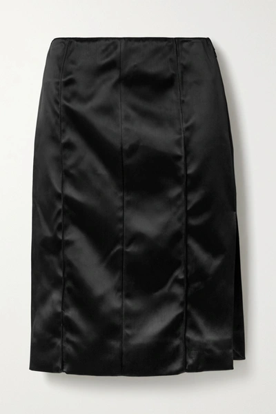 Shop Kwaidan Editions Satin Skirt In Black