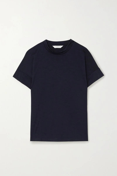 Shop King & Tuckfield Merino Wool T-shirt In Blue