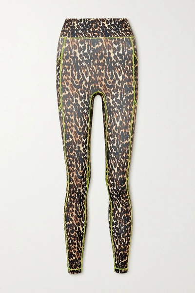 Shop All Access Centre Stage Leopard-print Stretch Leggings In Leopard Print