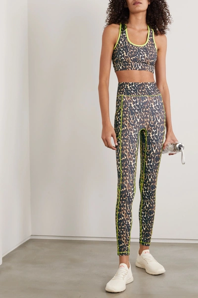 Shop All Access Centre Stage Leopard-print Stretch Leggings In Leopard Print