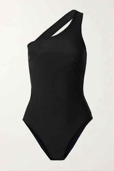 Shop Bondi Born Colette One-shoulder Swimsuit In Black