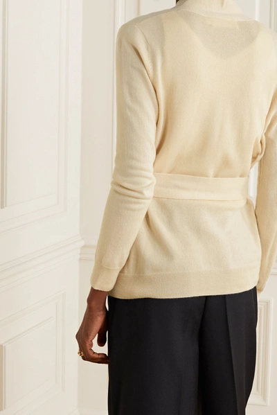 Shop Arch4 Carlyse Cashmere Cardigan In Sand