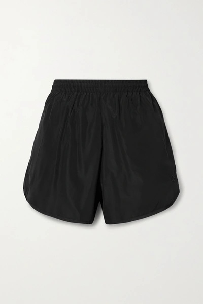 Shop Balenciaga Shell Shorts In Black