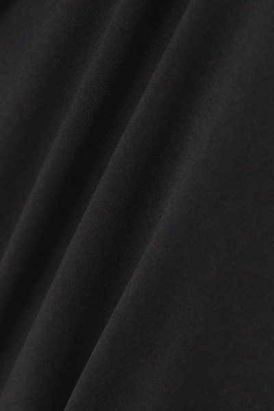 Shop Norma Kamali One-shoulder Stretch-jersey Bodysuit In Black