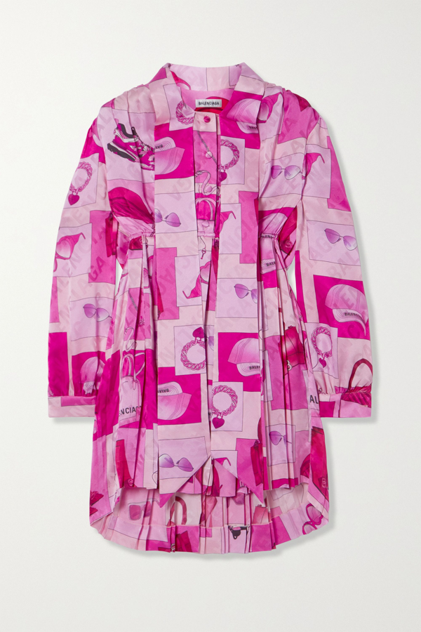 pink balenciaga dress