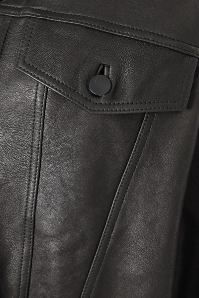 J Brand Women's Drew Oversized Leather Jacket In Black