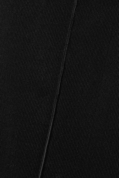 Shop Saint Laurent Cotton-corduroy Straight-leg Pants In Black