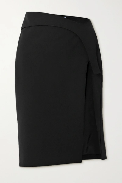 Shop Mugler Tech-scuba Skirt In Black
