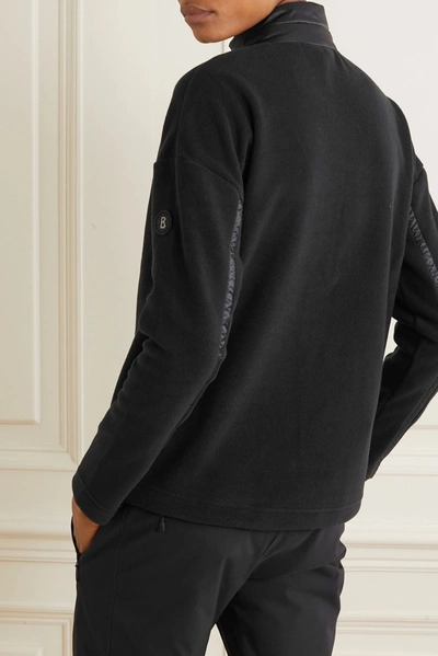 Shop Bogner Duana Fleece And Quilted Shell Sweatshirt In Black