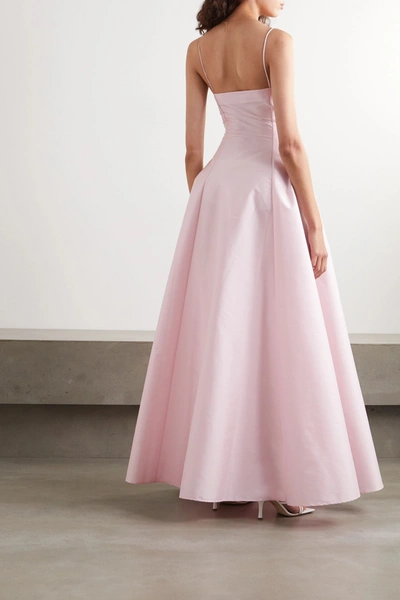 Shop Bernadette Gwyneth Taffeta Gown In Baby Pink