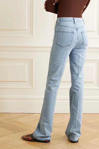Shop J Brand 1219 Runway High-rise Flared Jeans In Light Denim
