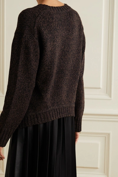Shop Proenza Schouler White Label Knitted Cardigan In Chocolate