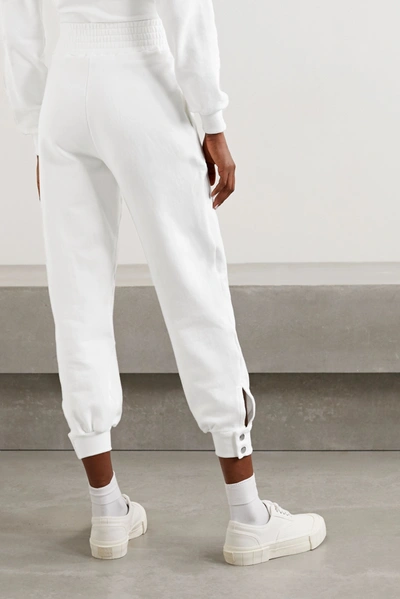 Shop The Range Element Stretch French Cotton-terry Track Pants In White