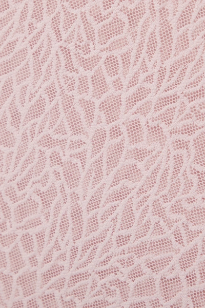 Shop Else Zoe Cutout Stretch-mesh Bodysuit In Pastel Pink
