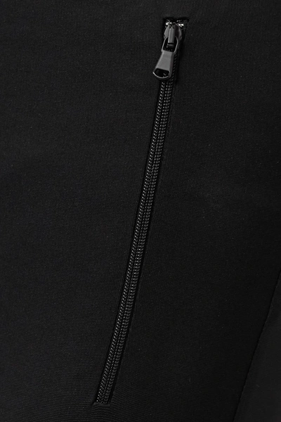Shop Wardrobe.nyc Zip-detailed Stretch-jersey Leggings In Black