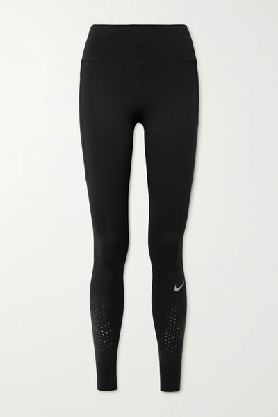 Nike Epic Luxe Women's Mid-rise Pocket Running Leggings In Black
