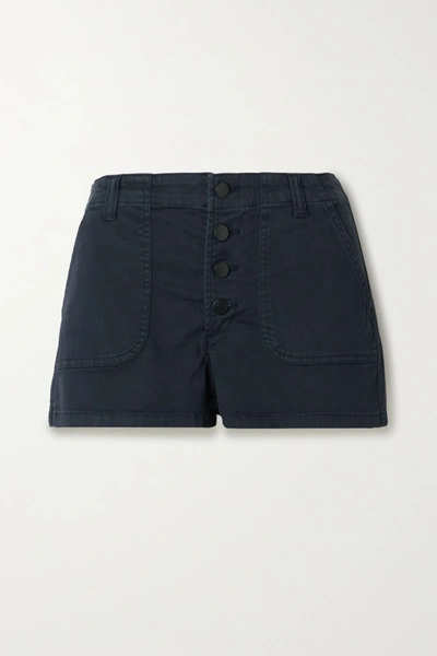 Shop J Brand Nomey Denim Shorts In Midnight Blue