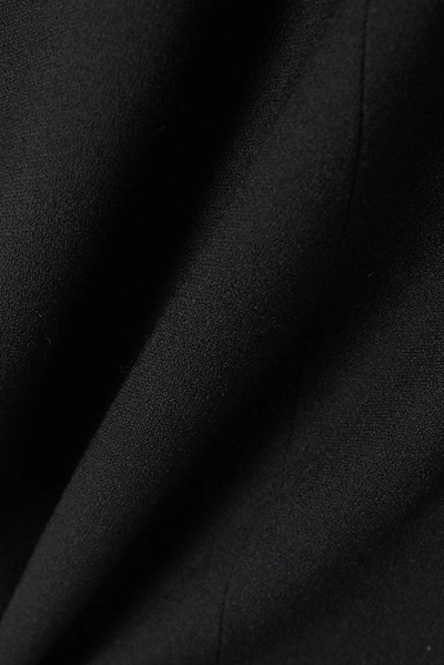 Shop Givenchy Strapless Crepe Midi Dress In Black