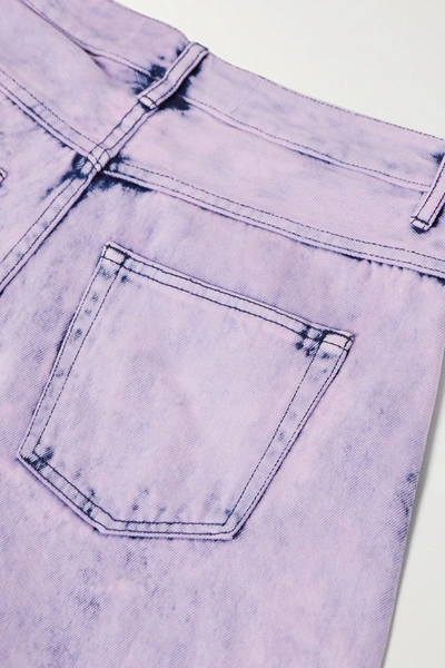 Shop Marques' Almeida Frayed Acid-wash Boyfriend Jeans In Pink