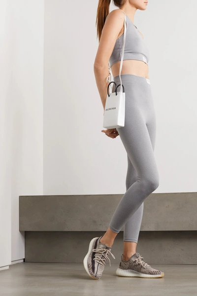 Shop Adam Selman Sport Stretch Leggings In Gray