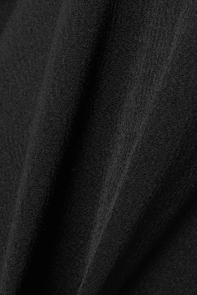 Shop Vanessa Bruno Papillon Tiered Crepe Midi Skirt In Black