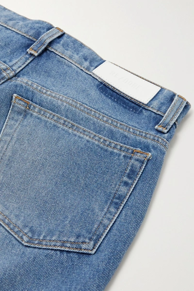 Shop Re/done '70s High-rise Straight-leg Jeans In Blue