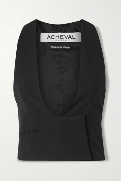 Shop Acheval Pampa Gardel Woven Vest In Black