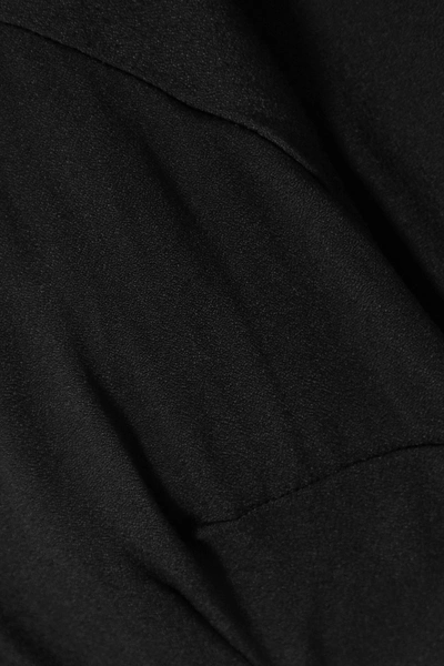 Shop Reformation Benny Cutout Crepe Midi Dress In Black