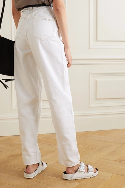Shop Isabel Marant Étoile Corsy High-rise Jeans In White