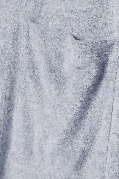 Shop Skin Yael Cotton-blend Terry Nightdress In Gray
