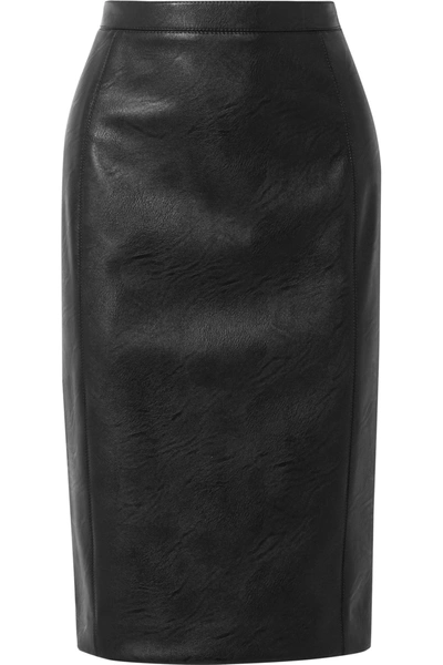 Shop Stella Mccartney Faux Leather Skirt In Black