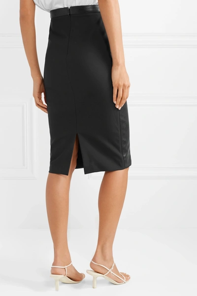 Shop Stella Mccartney Faux Leather Skirt In Black