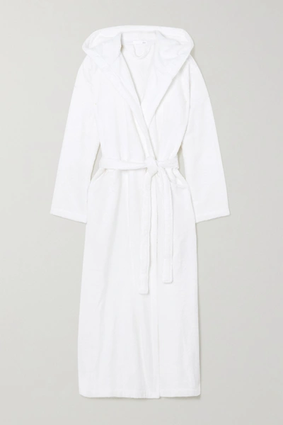 Shop Skin Hamam Belted Cotton-terry Robe In White