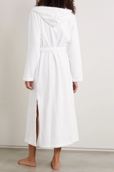 Shop Skin Hamam Belted Cotton-terry Robe In White