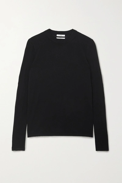 Shop Co Cashmere Top In Black