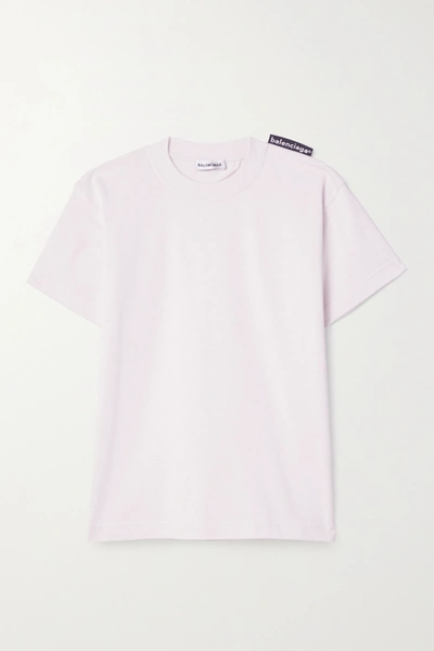 Shop Balenciaga Cotton-jersey T-shirt In Pastel Pink