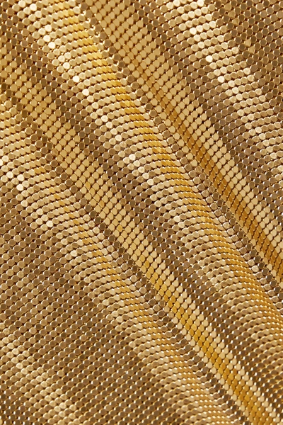 Shop Fannie Schiavoni Zuri Open-back Chainmail Mini Dress In Gold