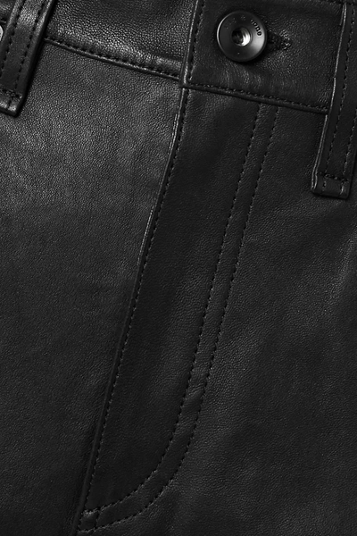 Shop Rag & Bone Nina Skinny Leather Pants In Black