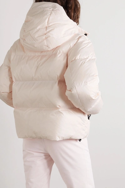 Shop Bogner Fire+ice Ranja Oversized Cropped Hooded Quilted Down Ski Jacket In Blush