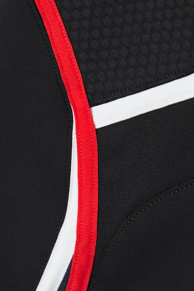 Shop Nike City Ready Striped Mesh-trimmed Dri-fit Shorts In Black