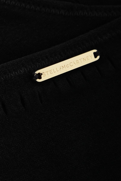 Shop Stella Mccartney Perforated Jersey Briefs In Black