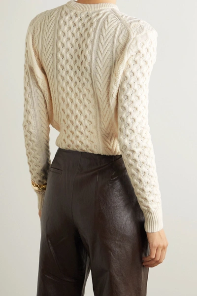 Shop Rosie Assoulin Thousand In One Ways Convertible Merino Wool-blend Sweater In Ivory