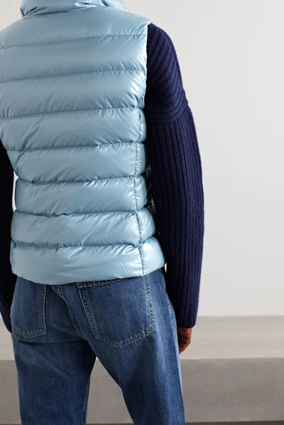 Shop Moncler Ghany Quilted Shell Down Gilet In Sky Blue