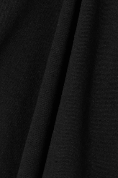 Shop Re/done 60s Cotton-jersey Bodysuit In Black