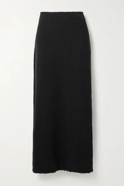 Shop The Row Anita Bouclé Maxi Skirt In Black